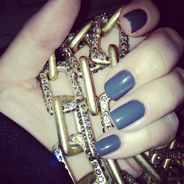 New color... Mix of grey and green. What nail colors are you into right now?...