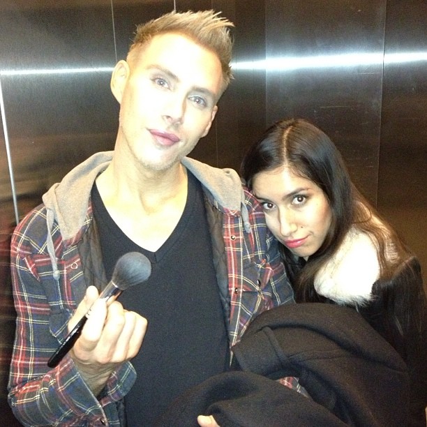 Glam squad @kristoferbuckle @atkinjen  Team No Sleep...
