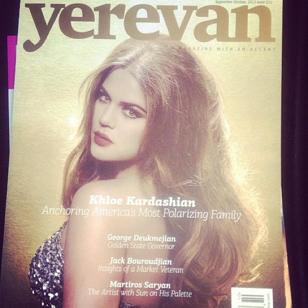 Thank you Yerevan magazine for letting me be on your cover....