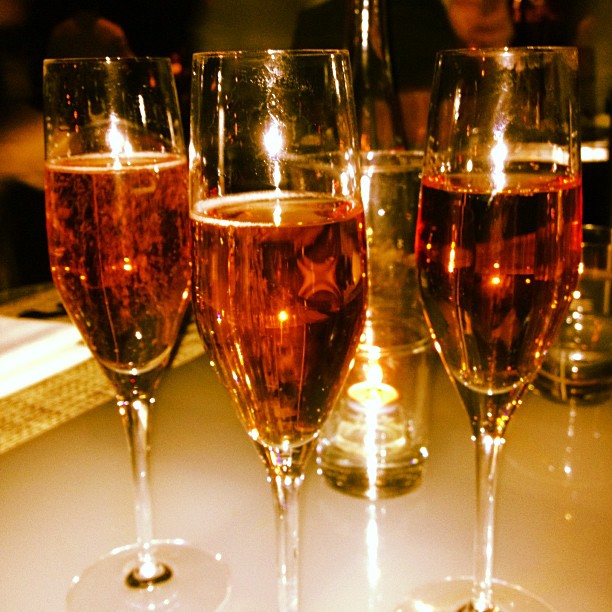 A drink with my girls while I wait for my hubby to return from his road trip :) ...