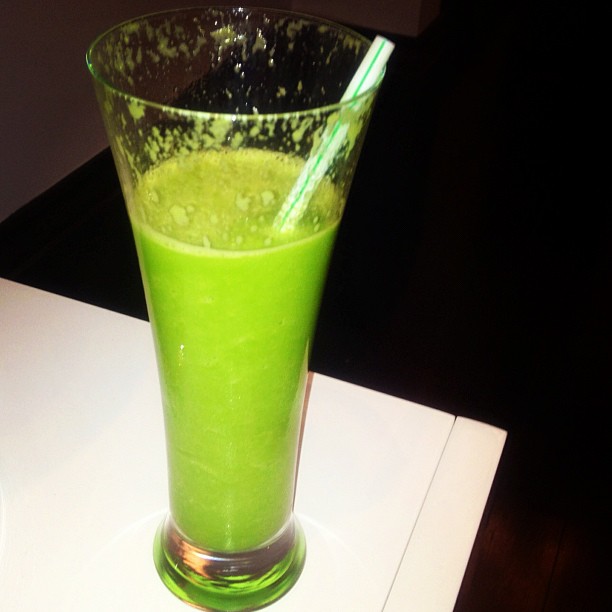 Dinner #spinach #avacado #pear #apples #yogart...