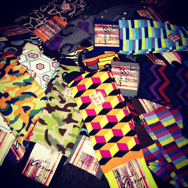Arthur George socks baby! Hows does Lam have socks before I do? Coming soon!...