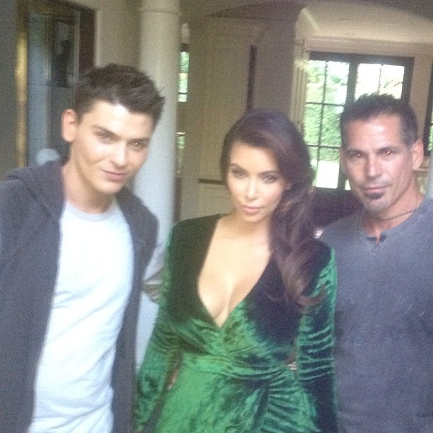 Glammed up for my Midori party by none other than @realmakeupbymario & Frankie!...