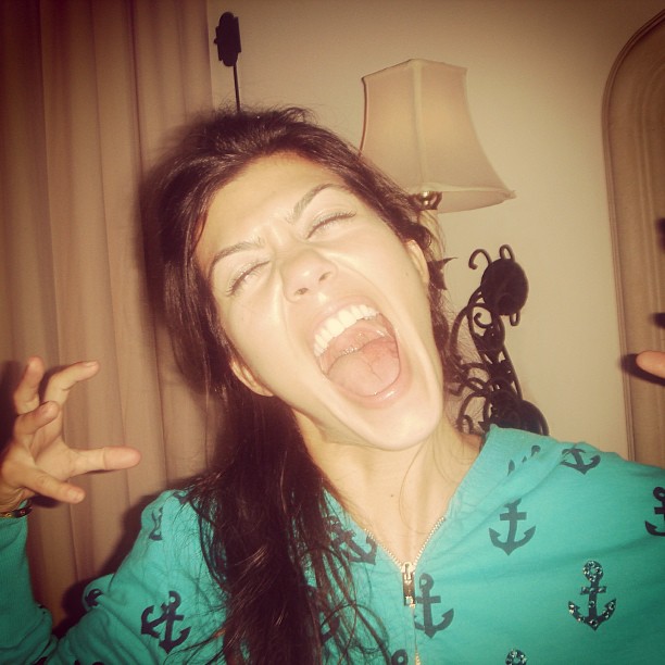 Morning Glory! Oh hi @kourtneykardash...