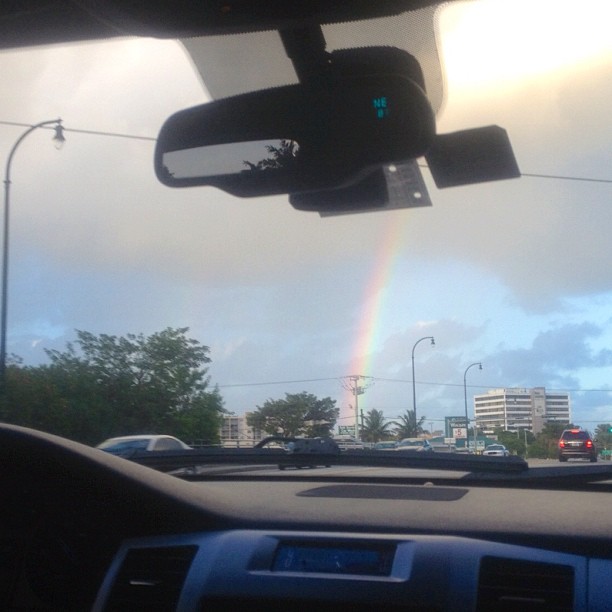 Love coming home to the beautiful rainbow ...