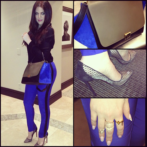 Clipper game time! #ParkerPants #CelineBag #CLPumps ...