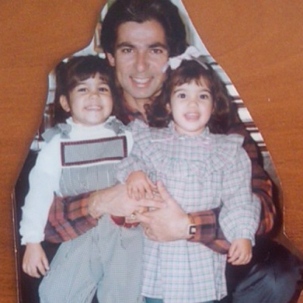 Flashback Friday Dad with Kourtney & I...