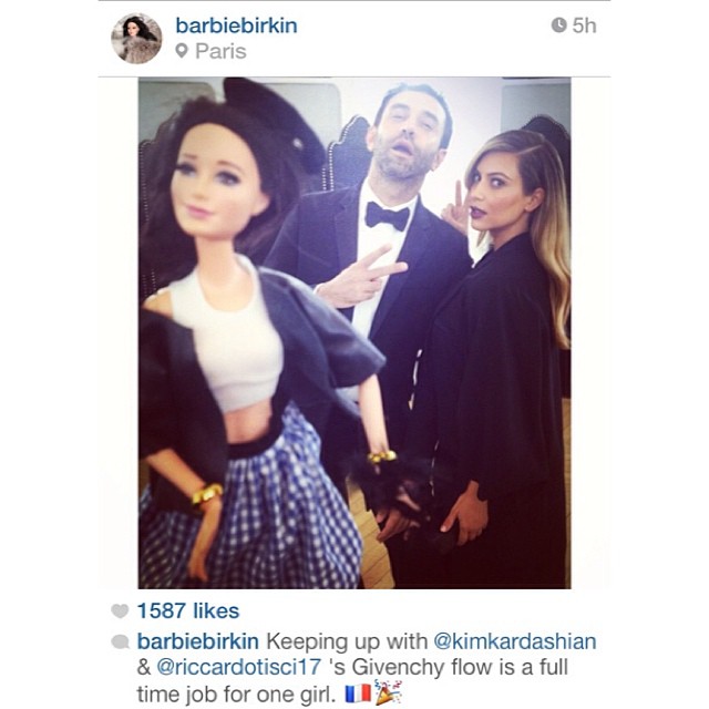 TBT just hanging with my muse @barbiebirkin in the Givenchy atelier #barbiesinpa...