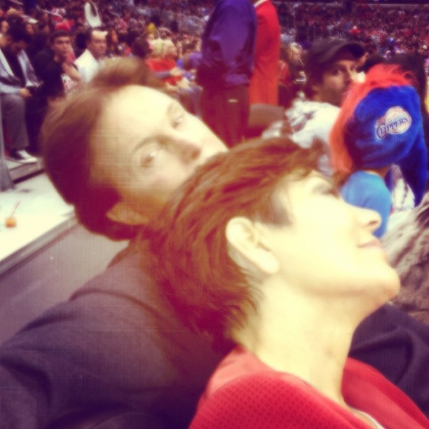 Cuddle time at the Clipper game! #MerryChristmas...