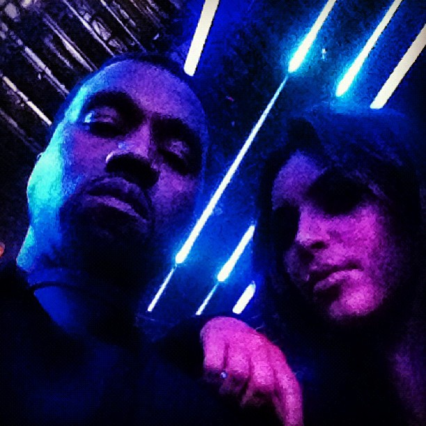 Flashing lights...