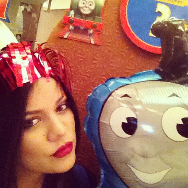 Just me and Thomas at Mason's party...