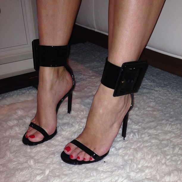 Just at home trying on clothes! Love these shoes!...