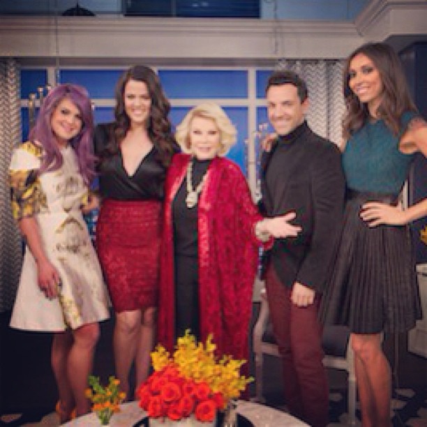 A little blurry but hey... What can you do? So excited for Fashion Police tonigh...