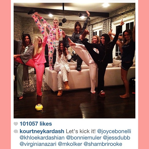 Kourt, I jacked your picture! Pajama party and high kicks!!! Pretty perfect cook...
