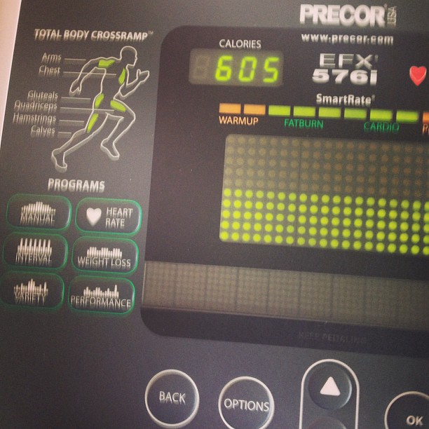 I was in my zone at the gym while watching Keeping Up!! ...