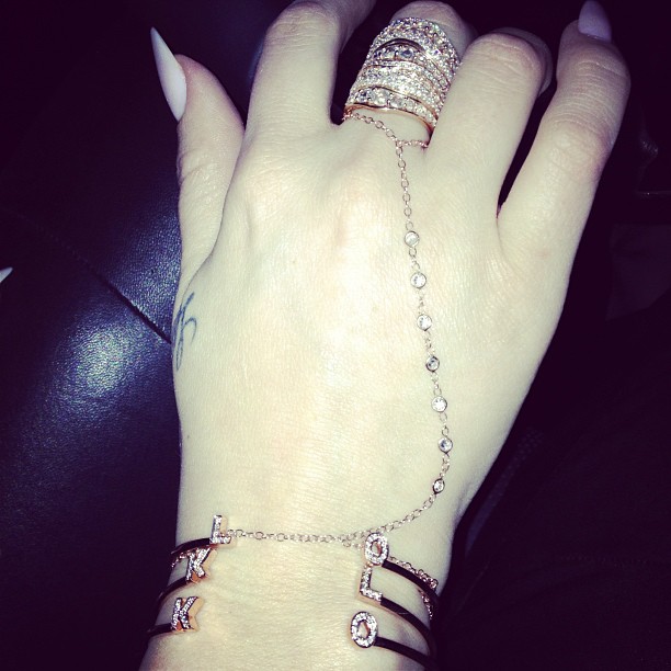 Wrist candy @danaRebecca initial cuffs #KO #LO #KL #BodyChains...