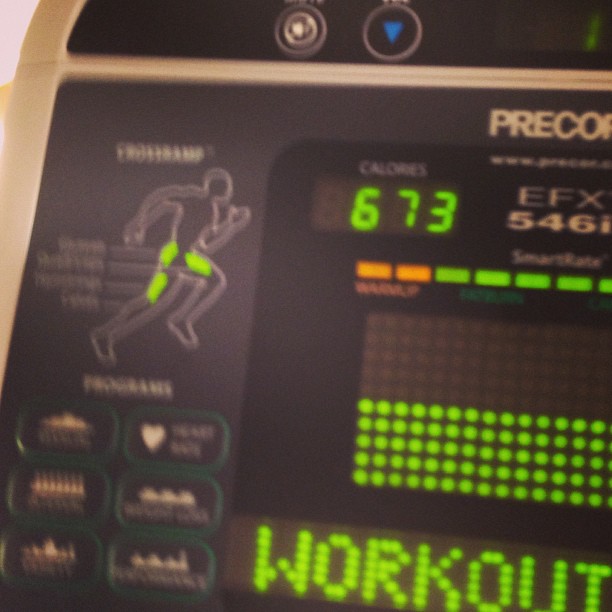 Day 2 cardio only. Tomorrow I have to do some weights. What's your favorite work...