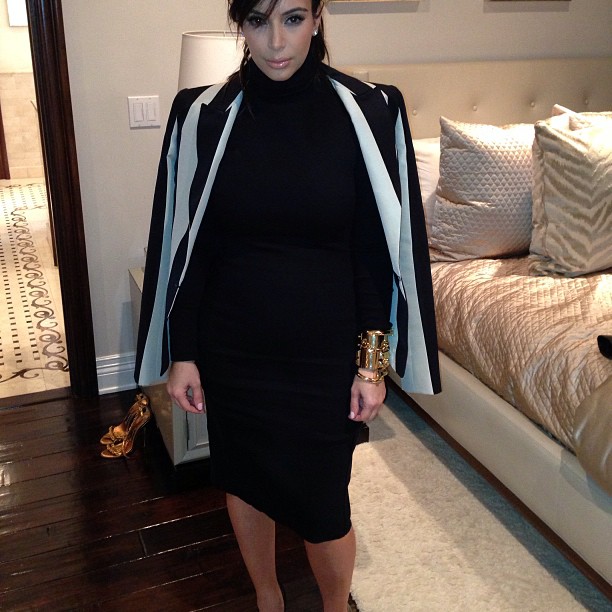 Speaking at a social media conference today! The look #Lanvin #GoldBracelets...