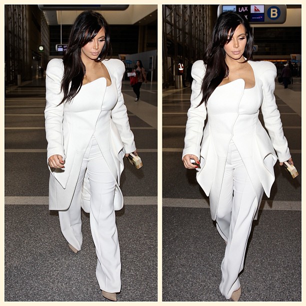 Airport look- Mugler @nicolaformichetti...