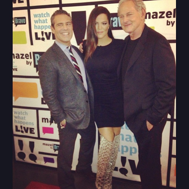 Fun times in the club house with @bravoandy and the triple threat Victor Garber ...