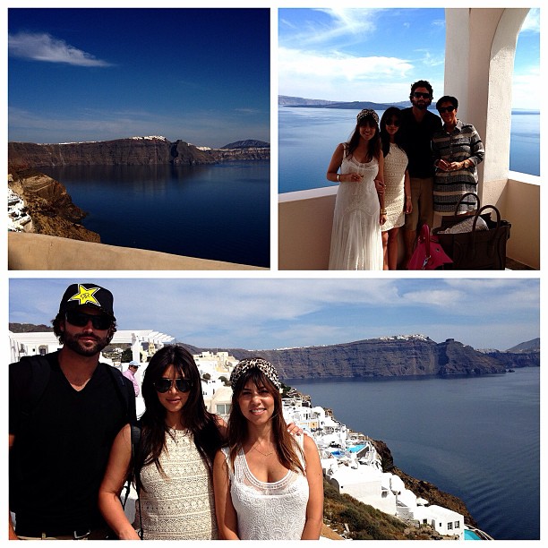 Enjoying Greece with @brodyjenner @kourtneykardash @krisjenner...