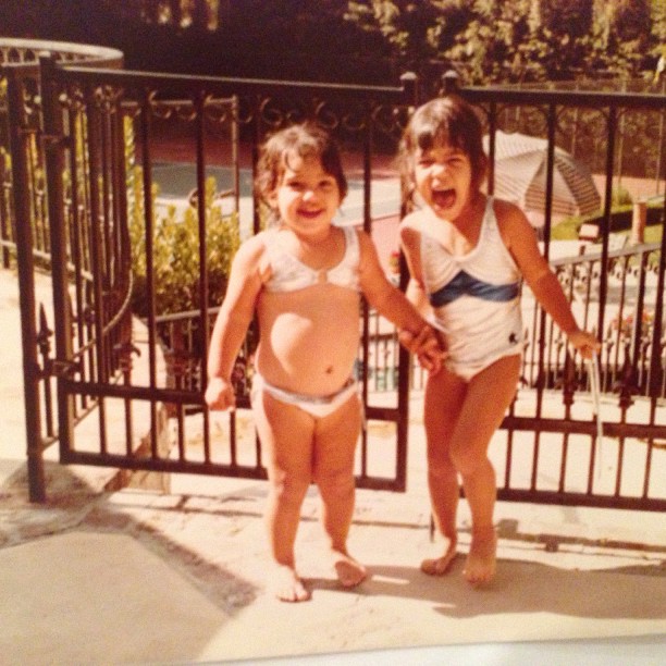 #throwbackthursday me & @kourtneykardash fun in the sun! #bikinibabe...