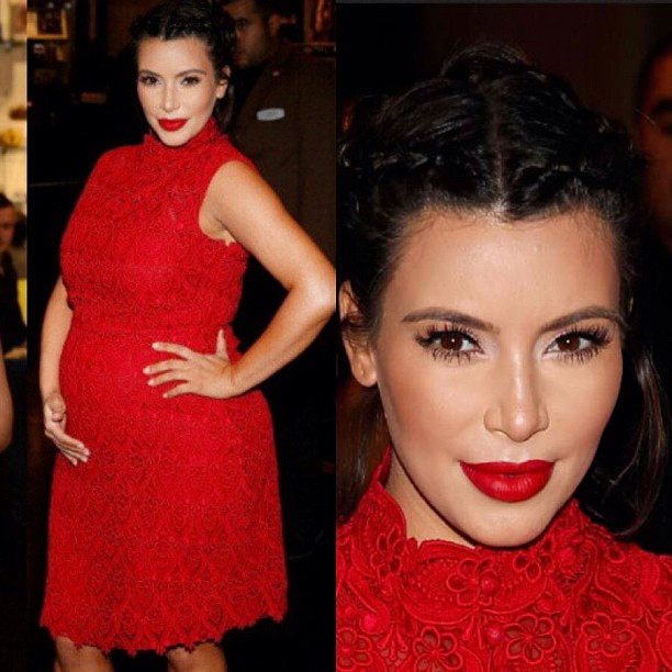 GLAM perfume look from the Kardashian Khaos launch #AllRedEverything #Valentino...
