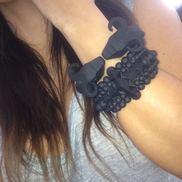 Matte black...