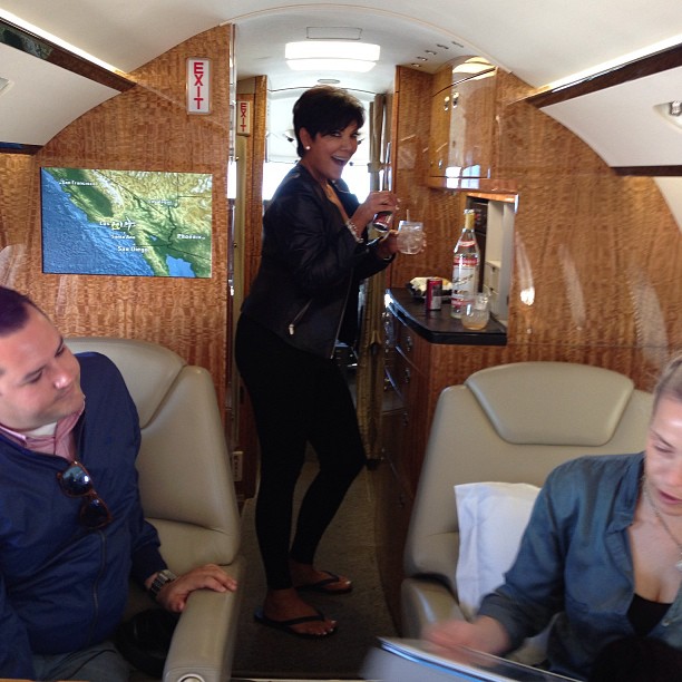 My mom reviving her stewardess skills to @helloross & @chelseahandler...