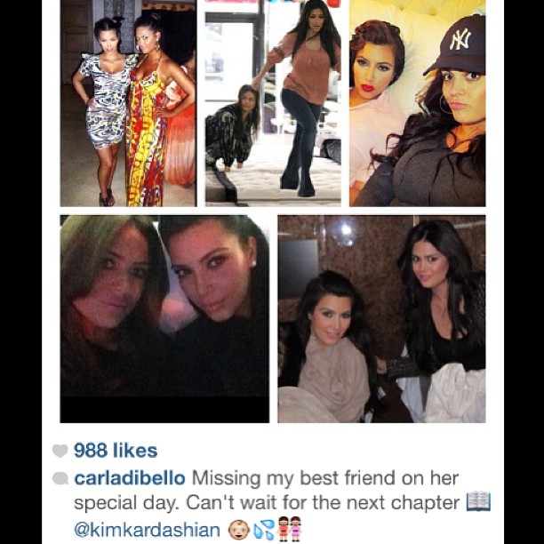 I miss you! Hurry home @carladibello...