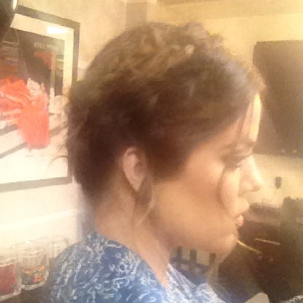 Braid life @atkinjen and sexy makeup @robscheppy...