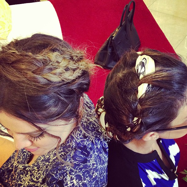Great minds think alike! Braid sisters!!! My boo thang @kourtneykardash...
