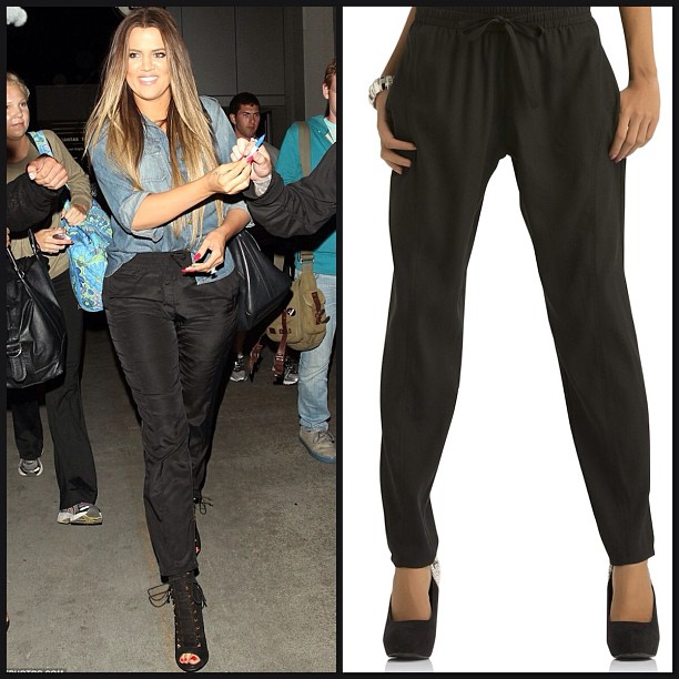 My favorite pants for traveling and just looking fab in from @kardashiankollecti...