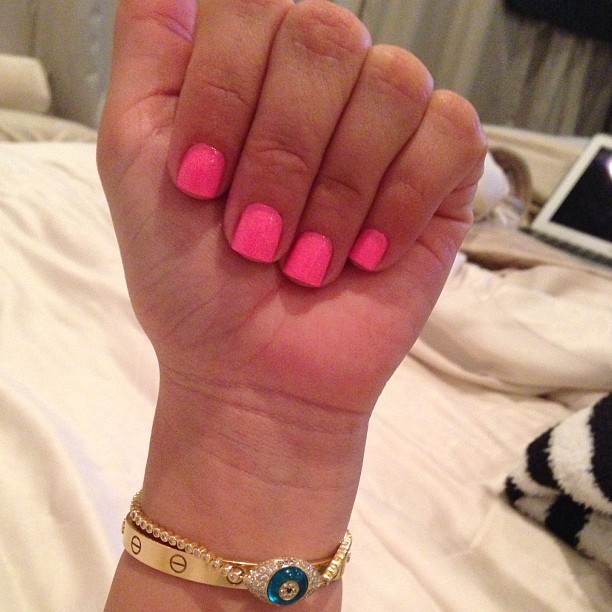 Pretty in pink ...