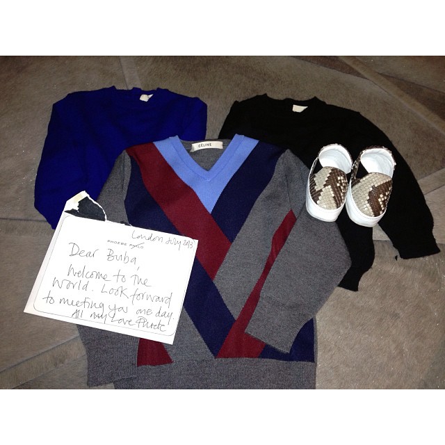 Can't wait for North to wear these! Thank you so much Phoebe!  #Celine...