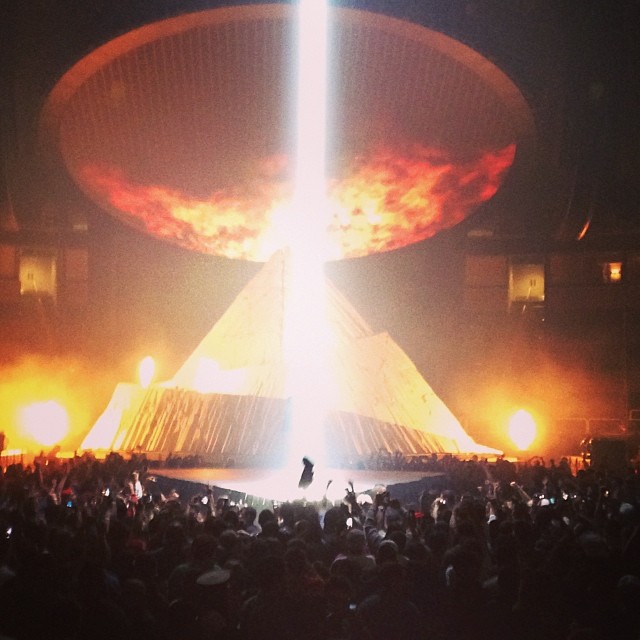 Yeezus Tour is back #TourLife...