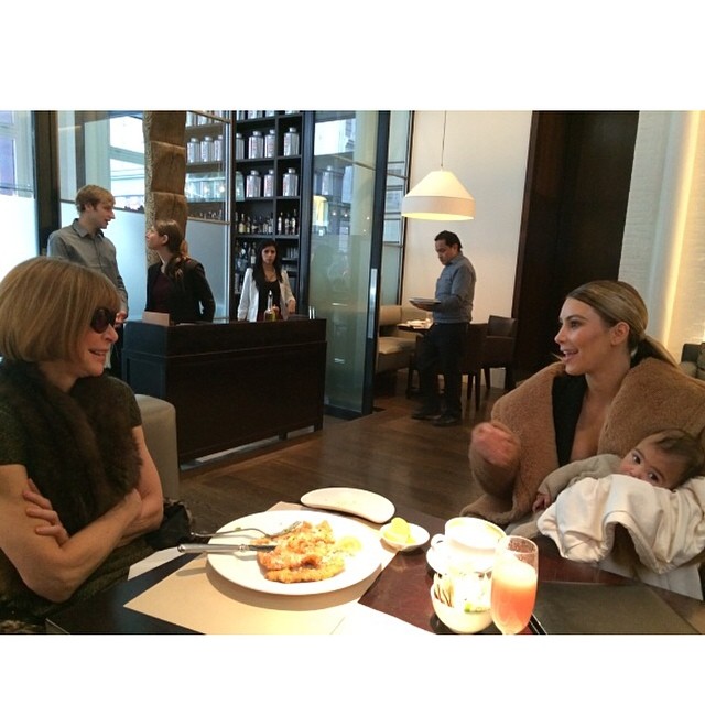 #TBT when Anna met North! Oh and told us about our Vogue shoot! #BestDayEver #Vo...