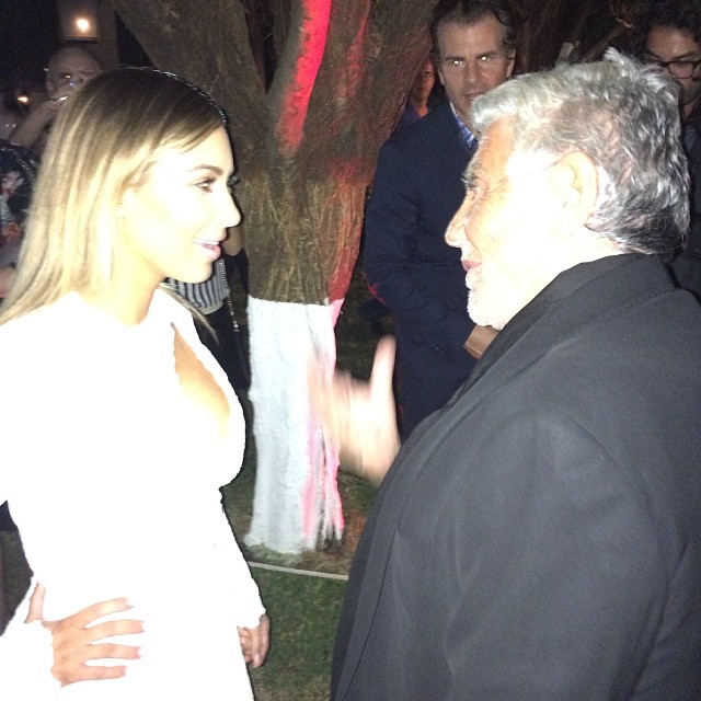 At the DuJour Mag party with @robertocavalli #ArtBasel...