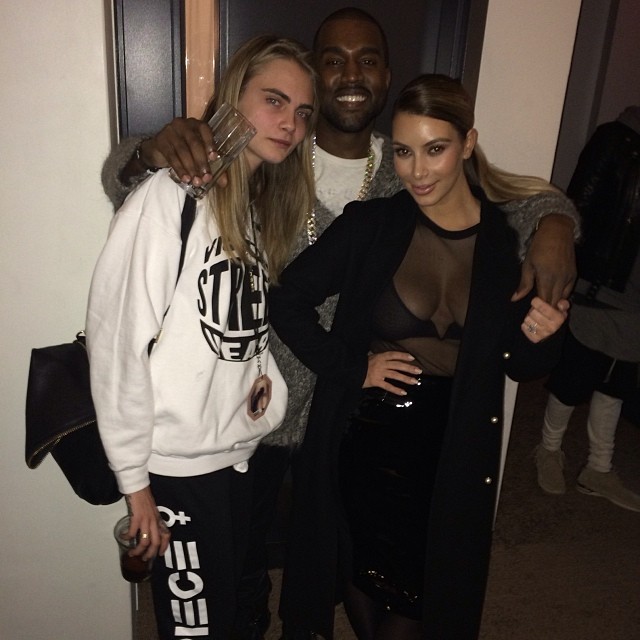 #Yeezus @caradelevingne...