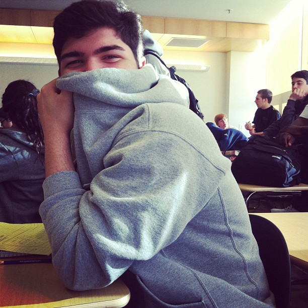 "omg dont take a picture, I  havent shaved!! @noahzgrab ...