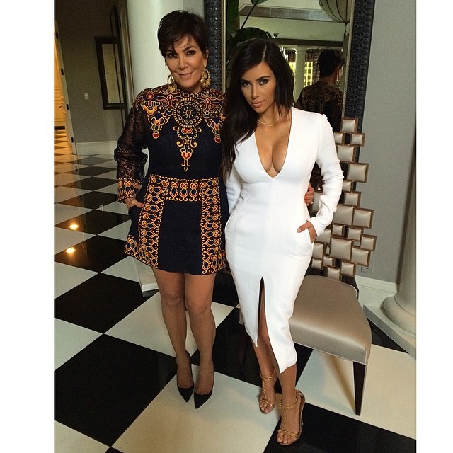 Fashion moment with my mamma @krisjenner #WesGordon #Valentino...