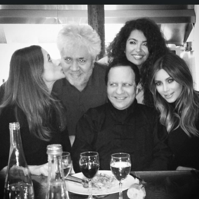 Dinner at Mr. Alaia's @pedroalmodovar @azzedinealaia @afefjay...