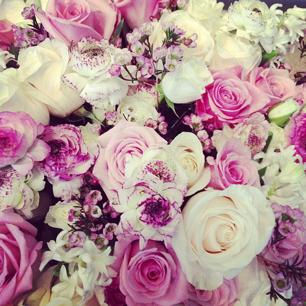 Beautiful flowers sent to my mom! @krisjenner...