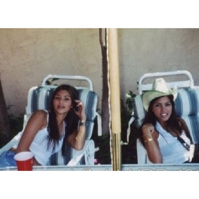 #TBT @kourtneykardash and I chillin 1998...