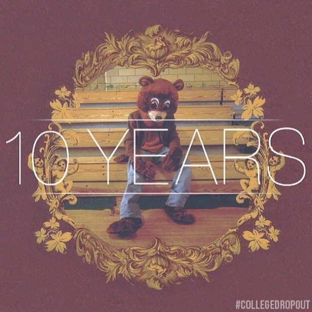 10 years ago today Kanye released his 1st album The College Dropout! This was a ...