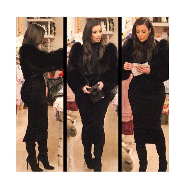 Baby shopping for my little ! Wearing Alaia top, Alaia skirt,Tom Ford jacket, Al...