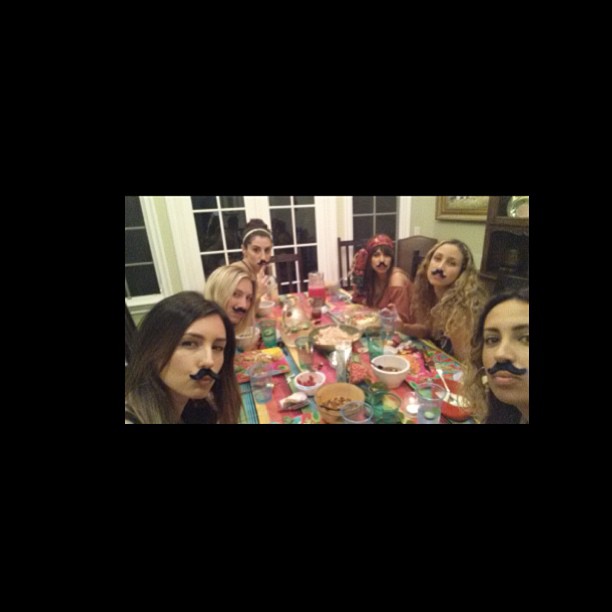Mini mustache fiesta! @shambrirooke @jessdubb @mkolker...