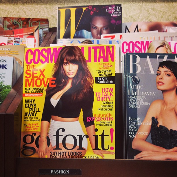 I spy @kimkardashian at the book store!...