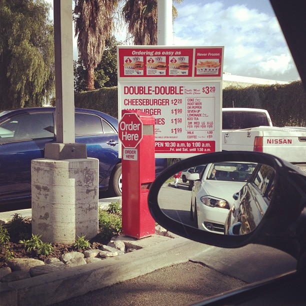 In N Out! Cheers to the freakin weekend!...
