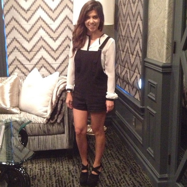 Awkward posing in my @kardashiankollection top. #alaiashoes #finderskeepersovera...